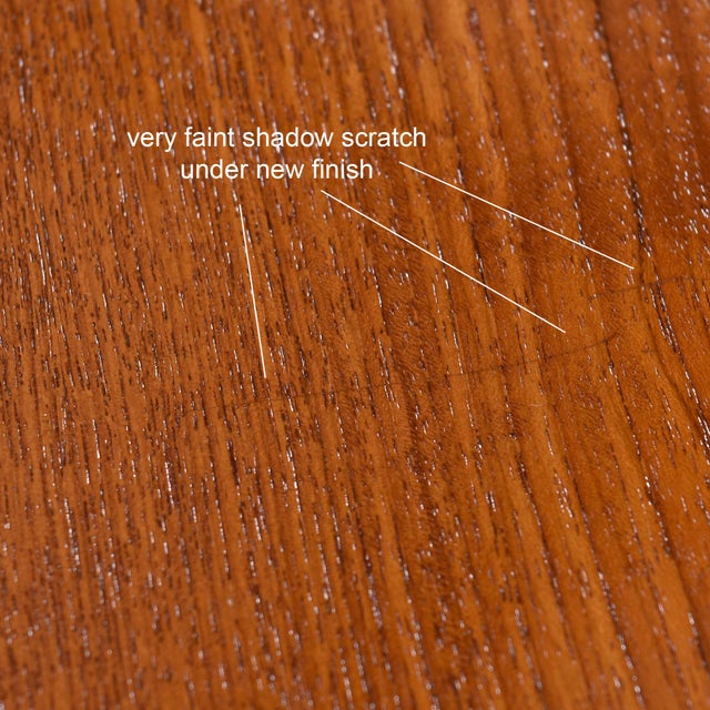 Refinished Expanding Oval Danish Modern Teak Flip-Flap Dining Table by Dyrlund For Sale - Image 15 of 15