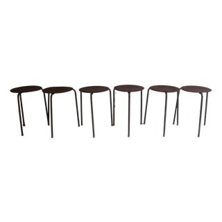 Mid-Century Teak Dot Stacking Stool, 1960 For Sale