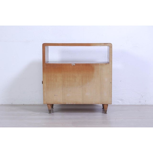 Wood Vintage Bedside Table, 1940s For Sale - Image 7 of 14