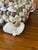 Contemporary Vintage Handcrafted Coastal Seashell Encrusted Wood Pedestal Candleholder For Sale - Image 3 of 12