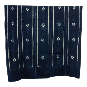 Vintage African Mossi "Koupela Night" Indigo Throw