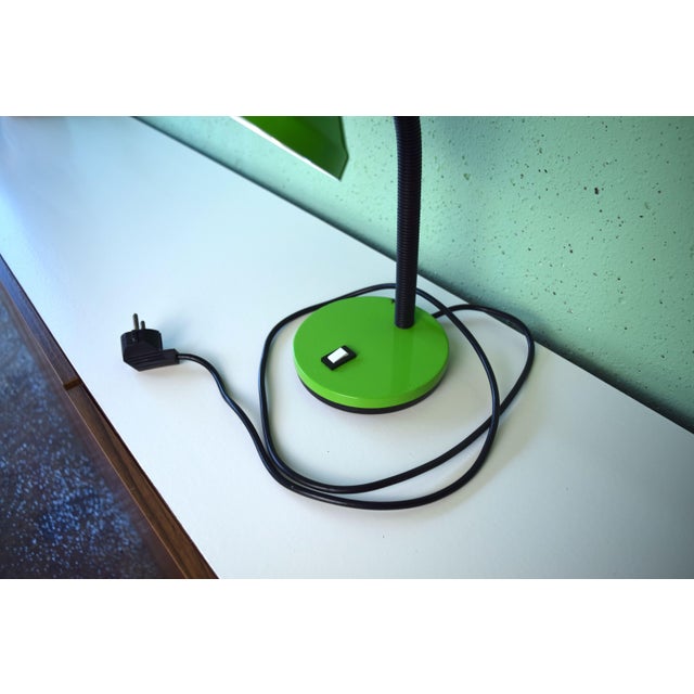 Metal Green Table Lamp from Pfäffle, Germany, 1970s For Sale - Image 7 of 9