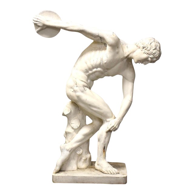 Discus Thrower LargeScale Garden Statue Chairish