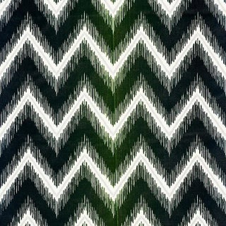 Sample - Schumacher Shock Wave Fabric in Peacock For Sale