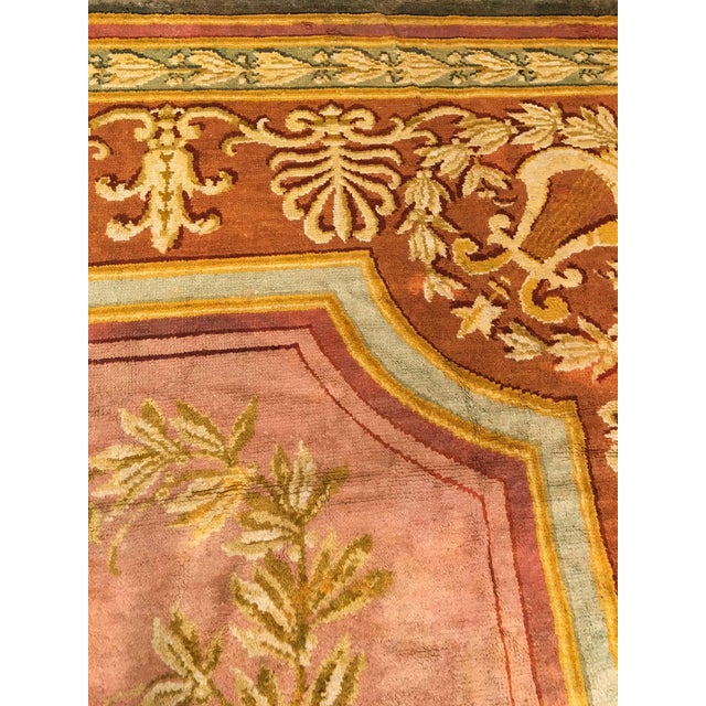 Oversized 1920s Spanish Savonnerie Rug For Sale - Image 4 of 7