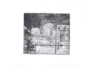 Paris - Original Etching by A. Buratti - 1947 1947
