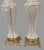 Hollywood Regency Pair Vintage Hollywood Regency Gilded Porcelain Boudoir Table Lamps For Sale - Image 3 of 9
