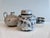 Studio Ceramics Set of Lidded Box, Handled Vase and Two Candlesticks by Serocka, Germany, 1970s, Set of 4 For Sale - Image 4 of 15