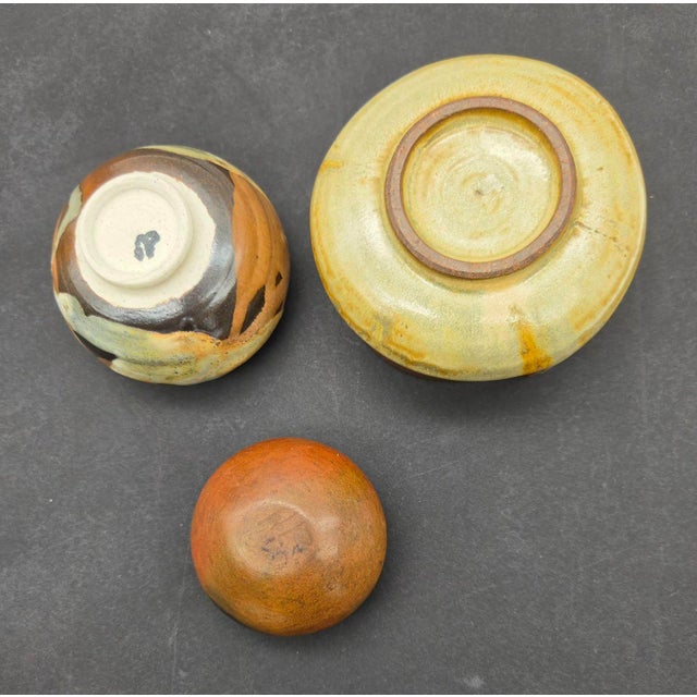 Vintage Studio Pottery Bowls, Lot of 3 For Sale - Image 12 of 12