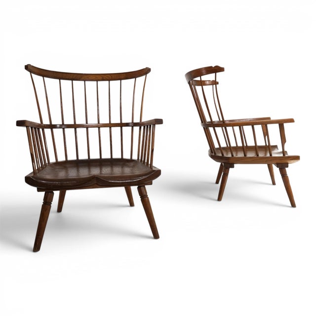 Handcrafted Windsor Lounge Chairs, England, 1960, Set of 2 For Sale - Image 11 of 18