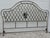 Vintage (1980's) King Headboard has a Hollywood Regency Style. Made of Metal & Brass. Lattice Design. Very Good Quality...