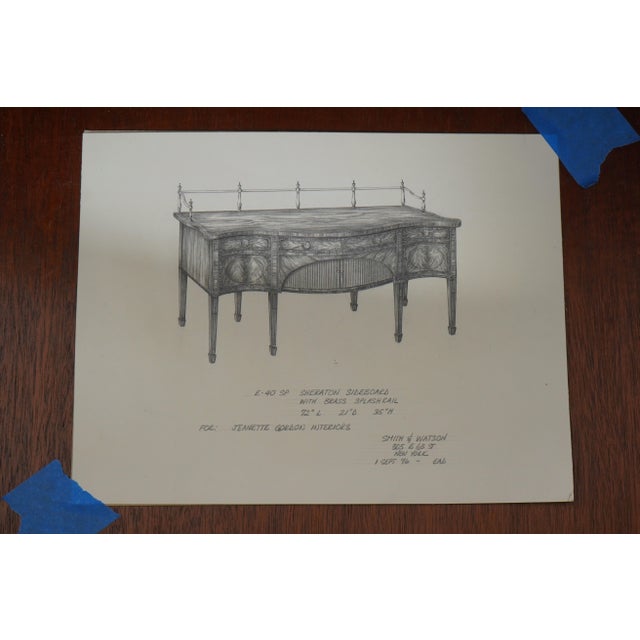 Smith & Watson Stunning Mahogany Federal Sideboard For Sale - Image 12 of 12