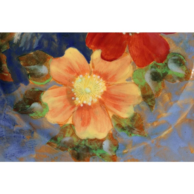 1930s 1930s Royal Doulton Art Deco Plate With Wild Roses For Sale - Image 5 of 13