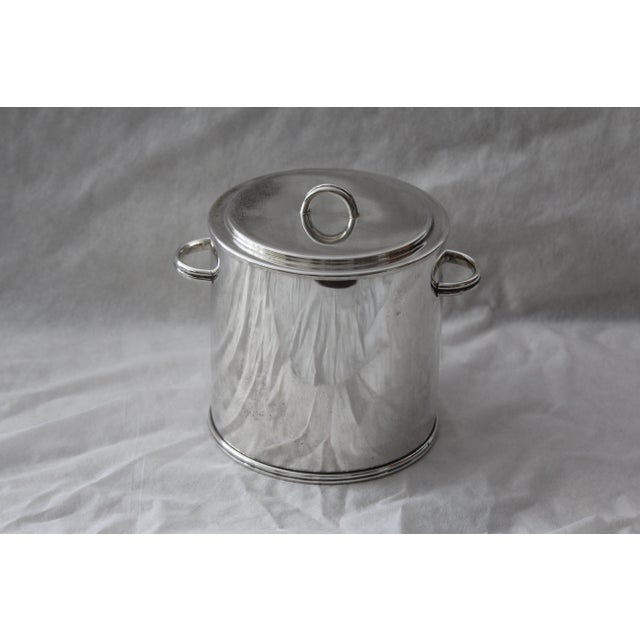 Silver Ice Bucket with Lid, 1970s For Sale - Image 17 of 18