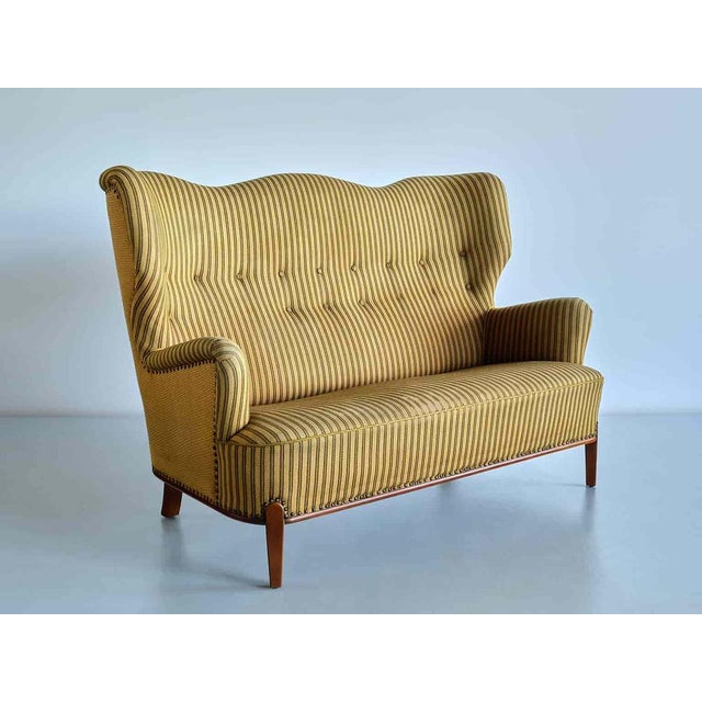 Sculptural Sofa by Bertil Söderberg for Nordiska Kompaniet, Sweden, 1940s For Sale - Image 14 of 15