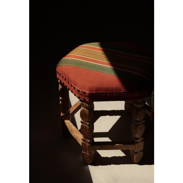 Scandinavian Modern Octagonal Stool in the style of Henning Kjærnulf, Denmark, 1960s For Sale - Image 3 of 10