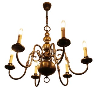 Six-Arm Flemish Chandelier For Sale