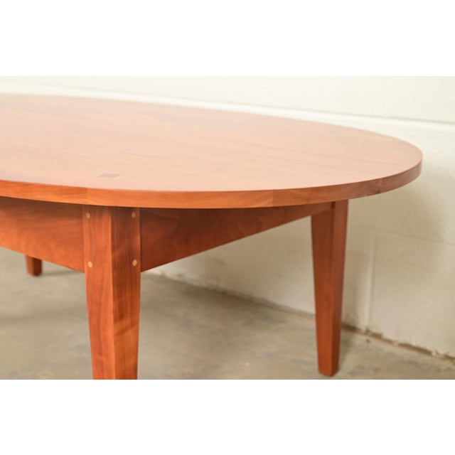 Wood Harden Furniture Arts and Crafts Shaker Solid Cherry Wood Coffee Table For Sale - Image 7 of 13