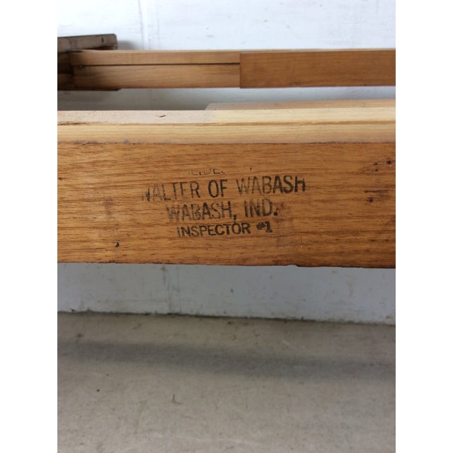 Mid Century Modern Blonde Dining Table With 3 Leafs For Sale - Image 13 of 16