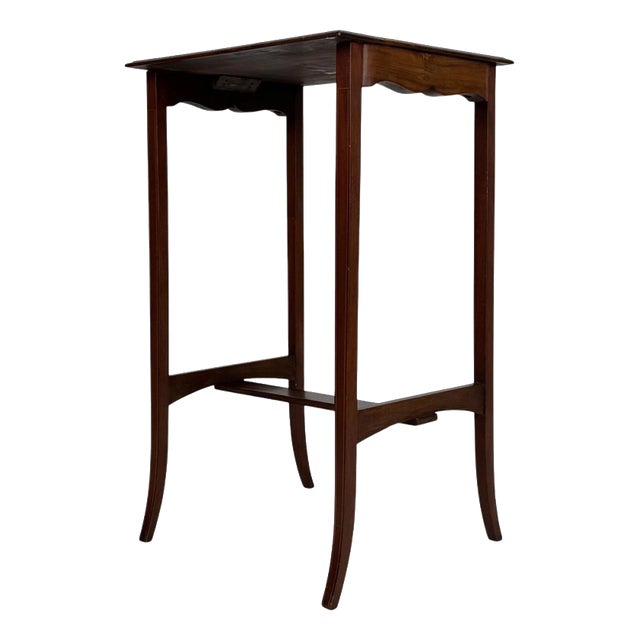 Antique Early 20th Century English Edwardian Mahogany Side Table For Sale