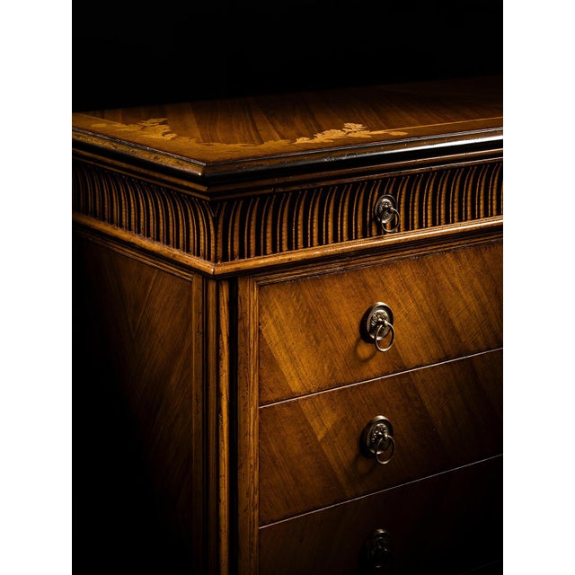 The Belmont Walnut Chest is handcrafted in Italy using solid ash wood and European walnut veneers. Striped maple and oak...