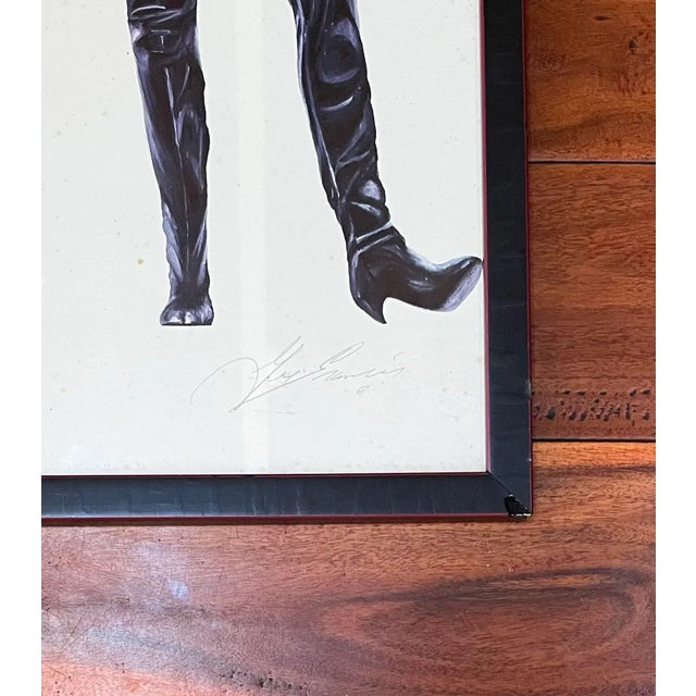 Vogue Limited Edition Numbered Fashion Themed Framed Print - Artist Edition 13/50, Artist Signed For Sale - Image 4 of 5