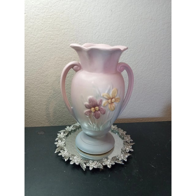 GORGEOUS Hull USA 10" Amphorous Vase The GORGEOUS Hull USA 10" Amphorous Vase is a stunning piece of mid 20th century art...