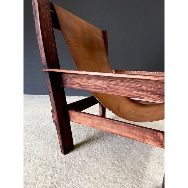Mid-Century Handcrafted Beach Sling Lounge Chair, Netherlands, 1960s For Sale - Image 14 of 18