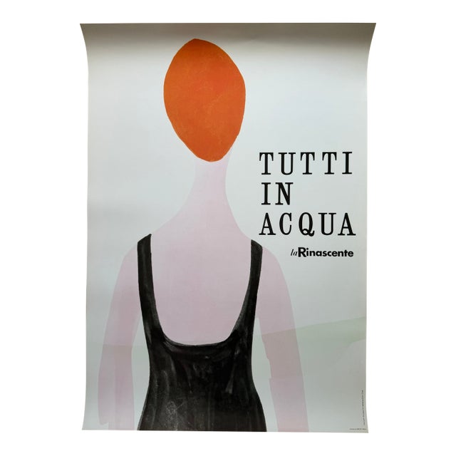 Lora Lamm, Tutti in Acqua for La Rinascente, Printed in Switzerland For Sale