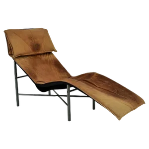 Vintage Cognac Leather Chaise Longue by Tord Bjorklund, 1970