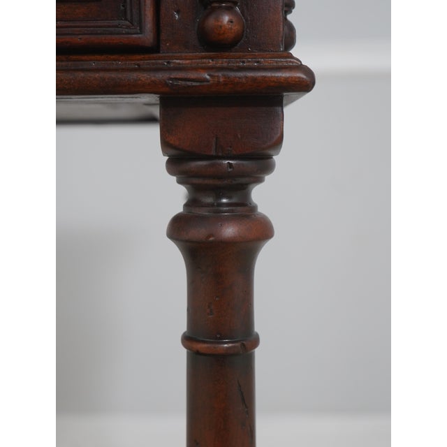 Theodore Alexander Mahogany 2 Tier 2 Drawer Console Table For Sale In Philadelphia - Image 6 of 18