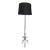 French Silvered Floor Lamp on a Scrolled Tripod Base For Sale