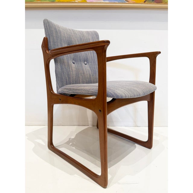 Wood Vamdrup Stolefabrik Danish Modern Sculptural Dining Chairs, Set of 6 in Teak For Sale - Image 7 of 18