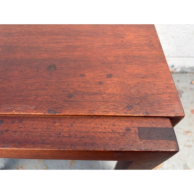Brick Red Mid-Century Danish Rosewood Nesting Tables For Sale - Image 8 of 11