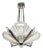 French Art Deco Pendant Chandelier Signed by Frontisi For Sale