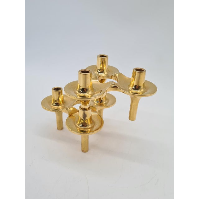 Orion Modular Candlesticks in Brass from BMF, Denmark, 1970s, Set of 2 For Sale - Image 6 of 13