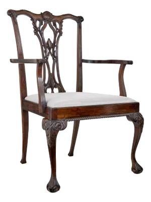 Chippendale Display Piece Dining Chair, 1960s