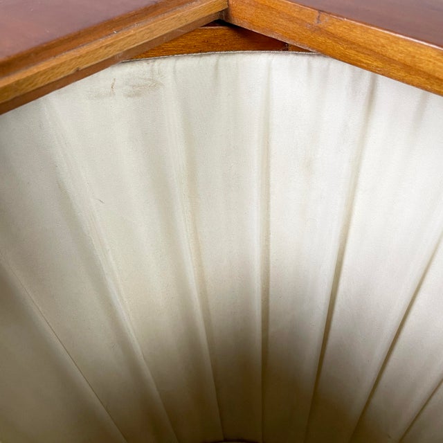 Italian 1860s-Style Wooden Coffee Table with Internal Fabric Storage, 1930s For Sale - Image 6 of 17