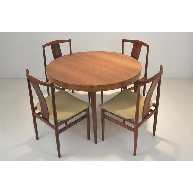 Extendable Table in Pau Ferro Wood from Factory Design, Denmark, 1960s For Sale - Image 13 of 16