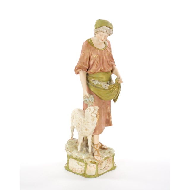 Traditional Early 20th Century Hand Painted / Gilt Decorated Porcelain Decorative Sculpture For Sale - Image 3 of 12
