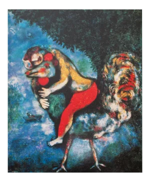 1993 Marc Chagall "The Cock", First Edition Poster