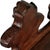 Antique Art Nouveau Carved Walnut Corner Cabinet from Vincenzo Cadorin For Sale - Image 6 of 10