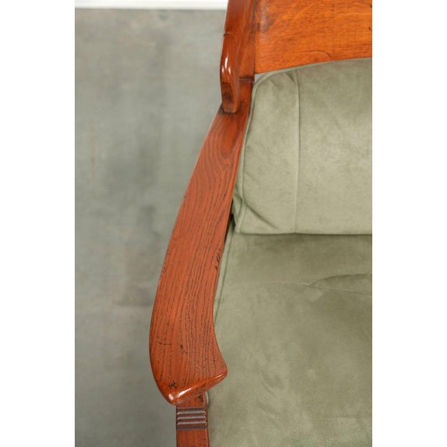 Animal Skin Art Nouveau Jugendstil Dining Chairs with Suede Upholstery from Schuitema, Set of 2 For Sale - Image 7 of 15