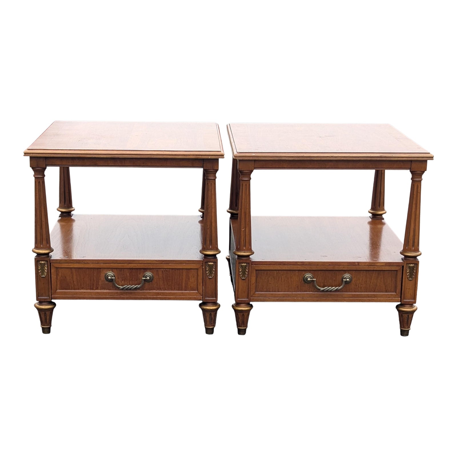 Henredon Mid 20th Century Vintage Italian-Style Side Tables - A