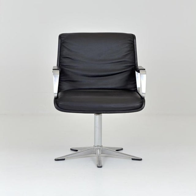Black Mid-Century Program 2000 Executive Armchair by Delta Design for Wilkhahn, Germany, 1970s For Sale - Image 8 of 17