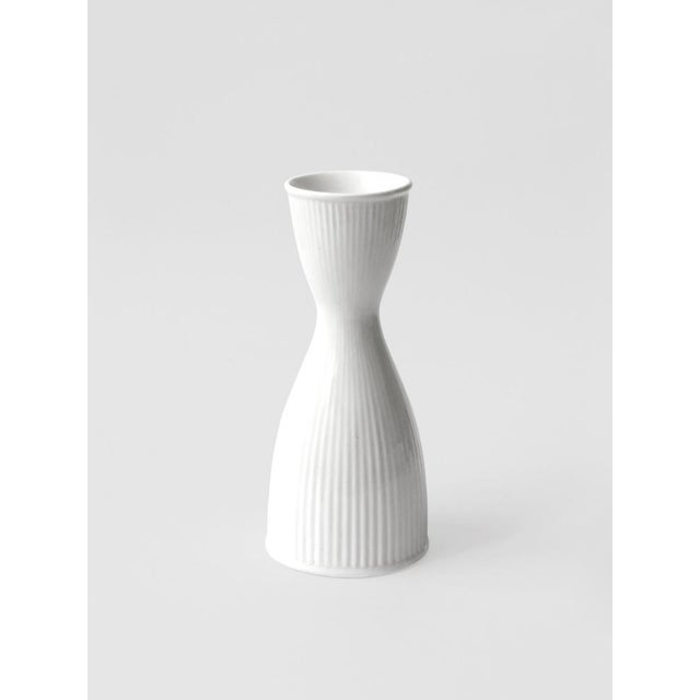 Vintage White Vase by Stig Lindberg for Gustavsberg, 1960 For Sale - Image 7 of 7