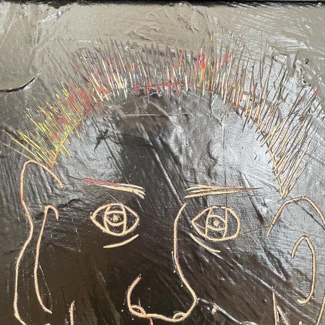 Bachmann, Portrait of a Man, 2022, Acrylic, Framed For Sale - Image 3 of 10