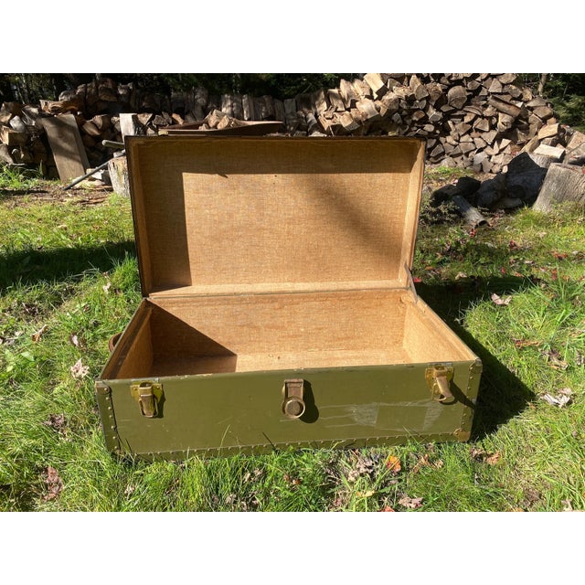 Vintage Travel Trunk For Sale - Image 10 of 11