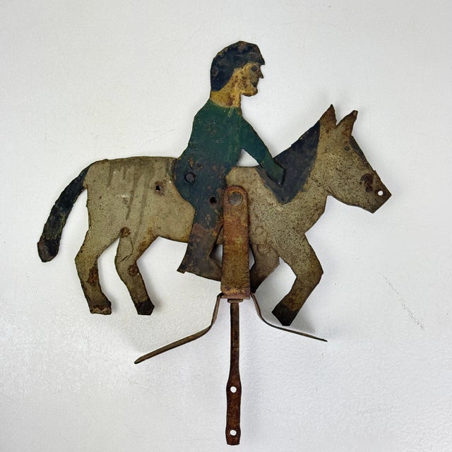We are categorizing this superb piece as Folk Art because we don't believe it was a weathervane. We lean more on the...