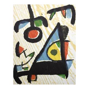 1989 Joan Miro Original Woodcut Engraver V2-1